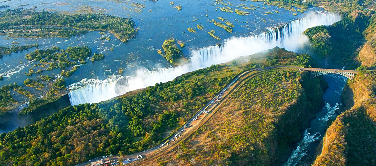helicoptere-victoria-falls-voyage de noces zimbabwe