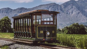 tram Franschhoek vin degustations afrique du sud le Cap