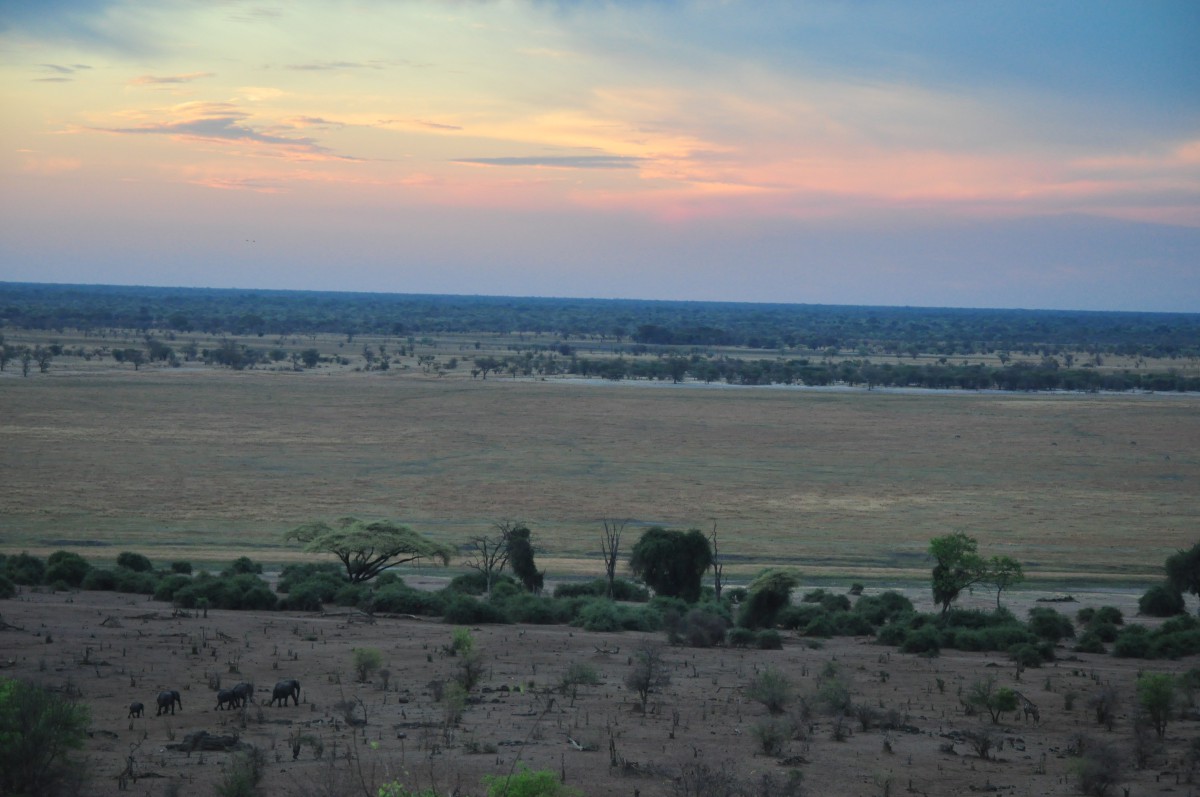 coucher de soleil ngoma elephants botswana