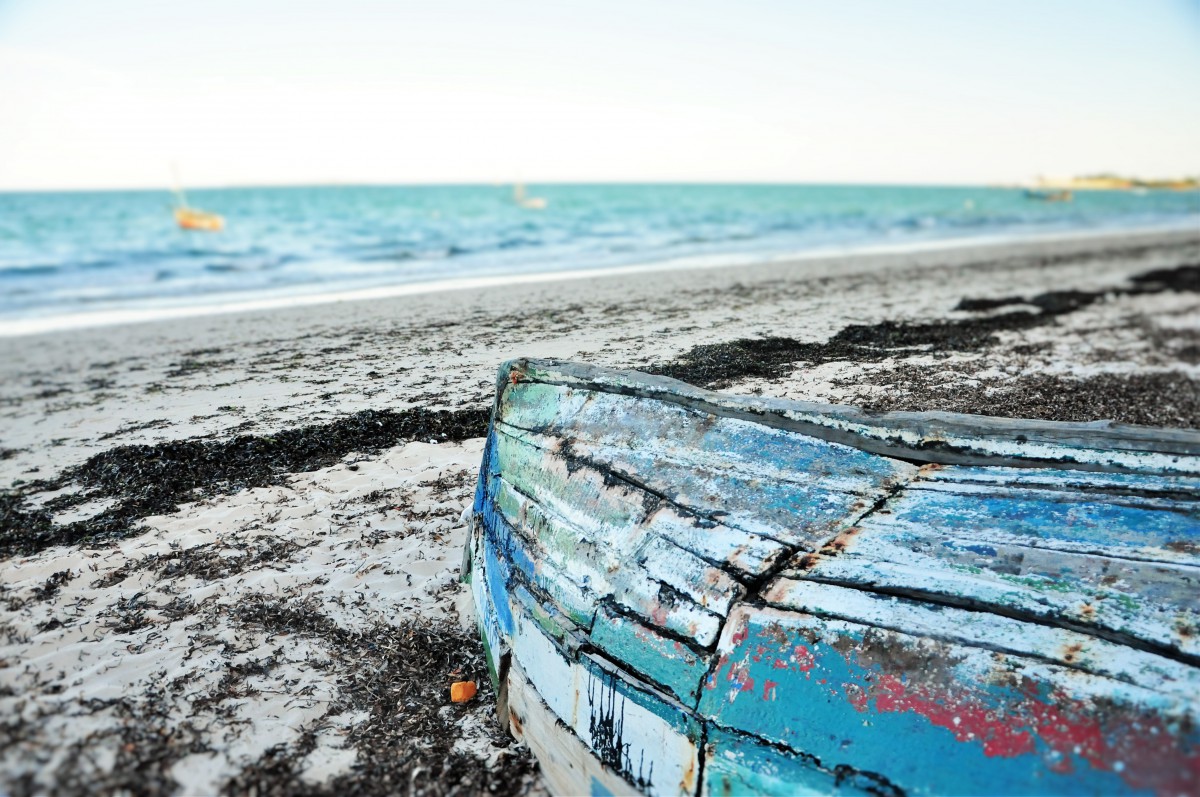 bateau abandonne vilanculos