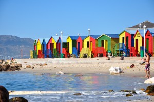 PLAGE AFRIQUE DU SUD CABANES DE ST JAMES