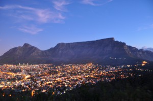 MONTAGNE DE LA TABLE LE CAP AFRIQUE DU SUD